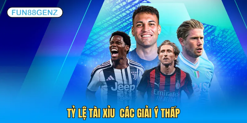 Các giải đấu Ý thường có tỷ lệ tài xỉu nhỏ