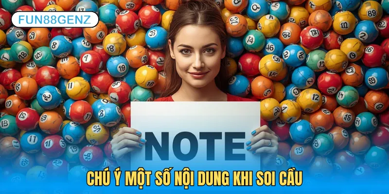 Chú ý một số nội dung khi soi cầu