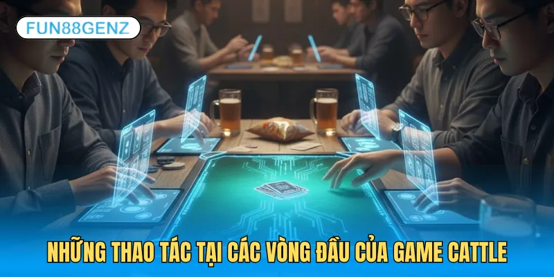 Diễn biến các vòng đầu của game Cattle