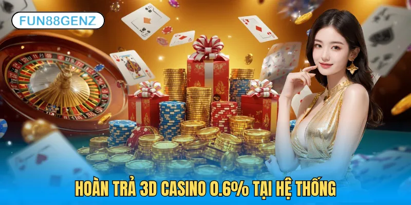 Khuyến mãi Fun88 độc quyền cho sảnh 3D casino