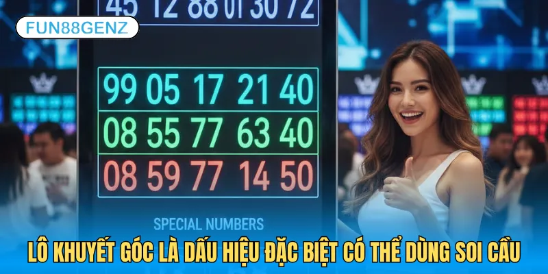 Lô khuyết góc là dấu hiệu đặc biệt có thể dùng soi cầu