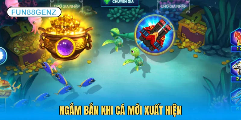 Ngắm bắn khi sinh vật mới xuất hiện trên màn hình